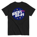 "Best Bi-Fi" bisexual pride pun tee, view 4 — Rose Gold Co