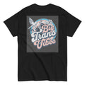 "Big Homo Energy" retro rainbow graphic tee, view 3 — Rose Gold Co