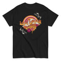 "Live, Laugh, Lesbian" retro rainbow tee, view 4 — Rose Gold Co