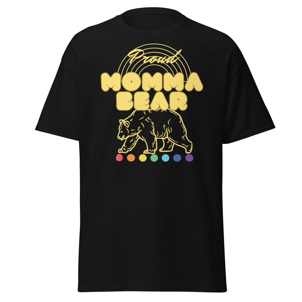 "Proud Mama Bear" LGBT ally support tee, view 5 — Rose Gold Co