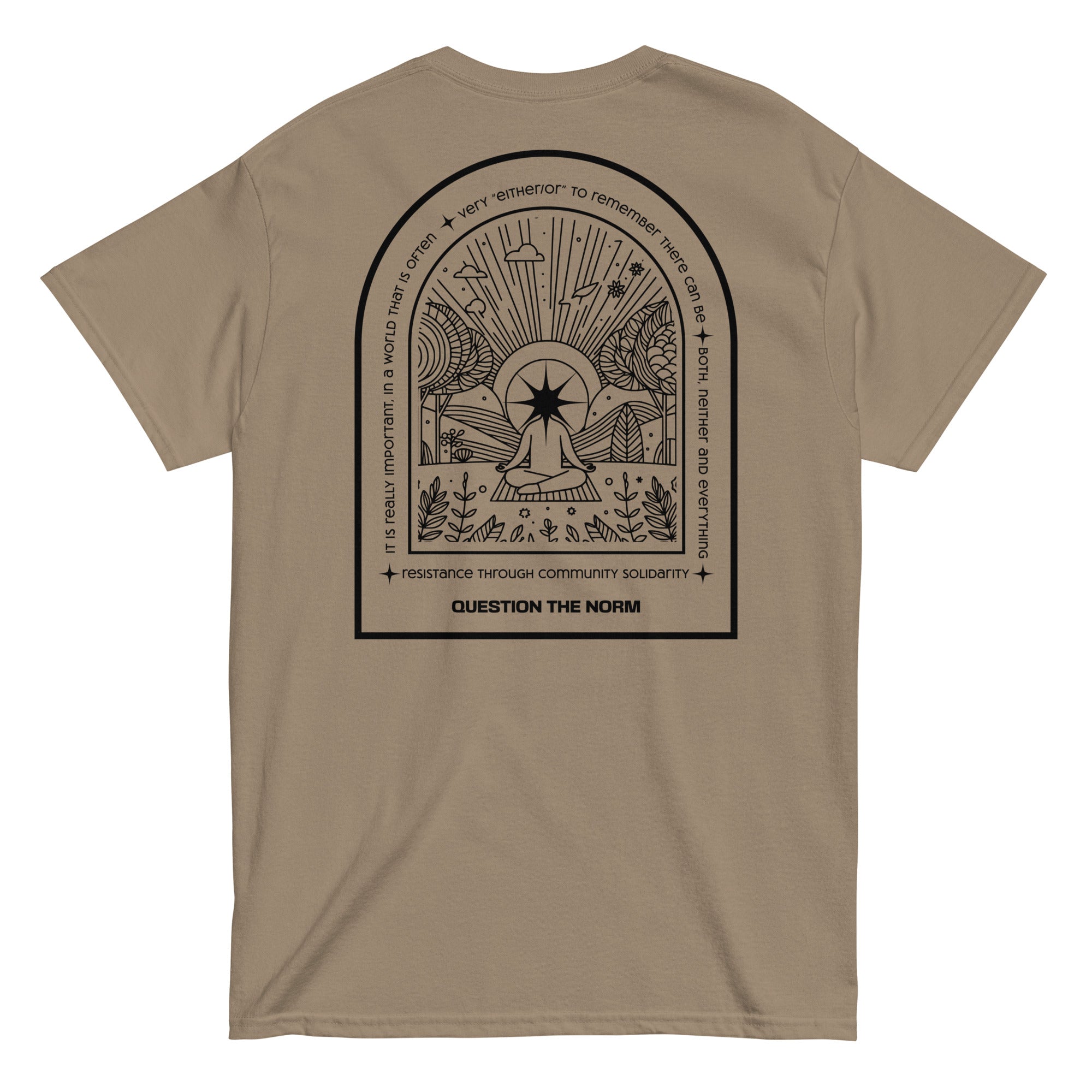 Cisn't Question the Norm premium tee, view 16 — Rose Gold Co