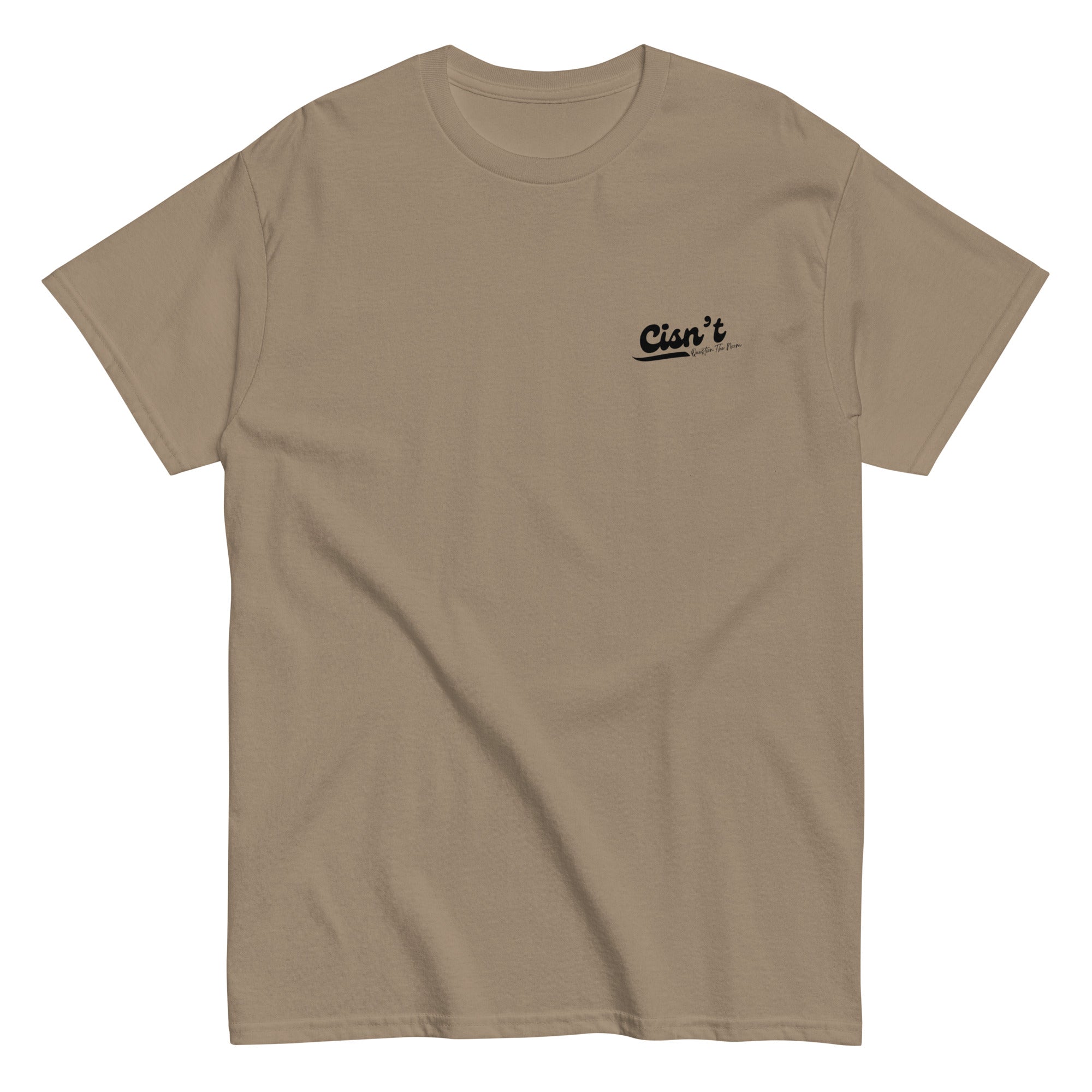 Cisn't Question the Norm premium tee, view 14 — Rose Gold Co