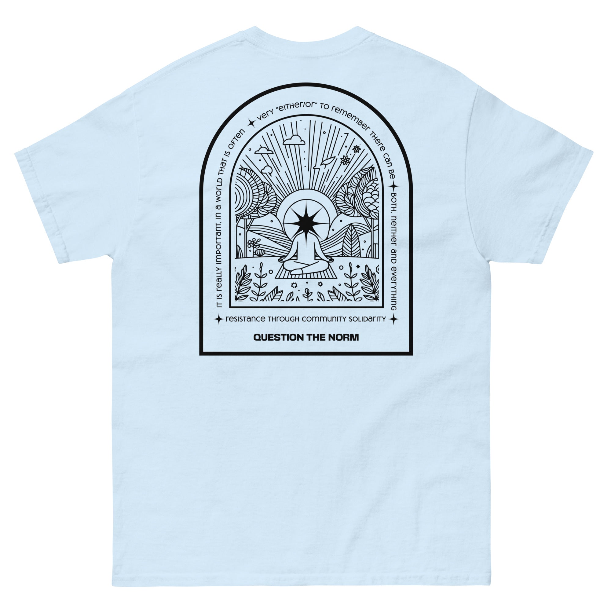 Cisn't Question the Norm premium tee, view 8 — Rose Gold Co
