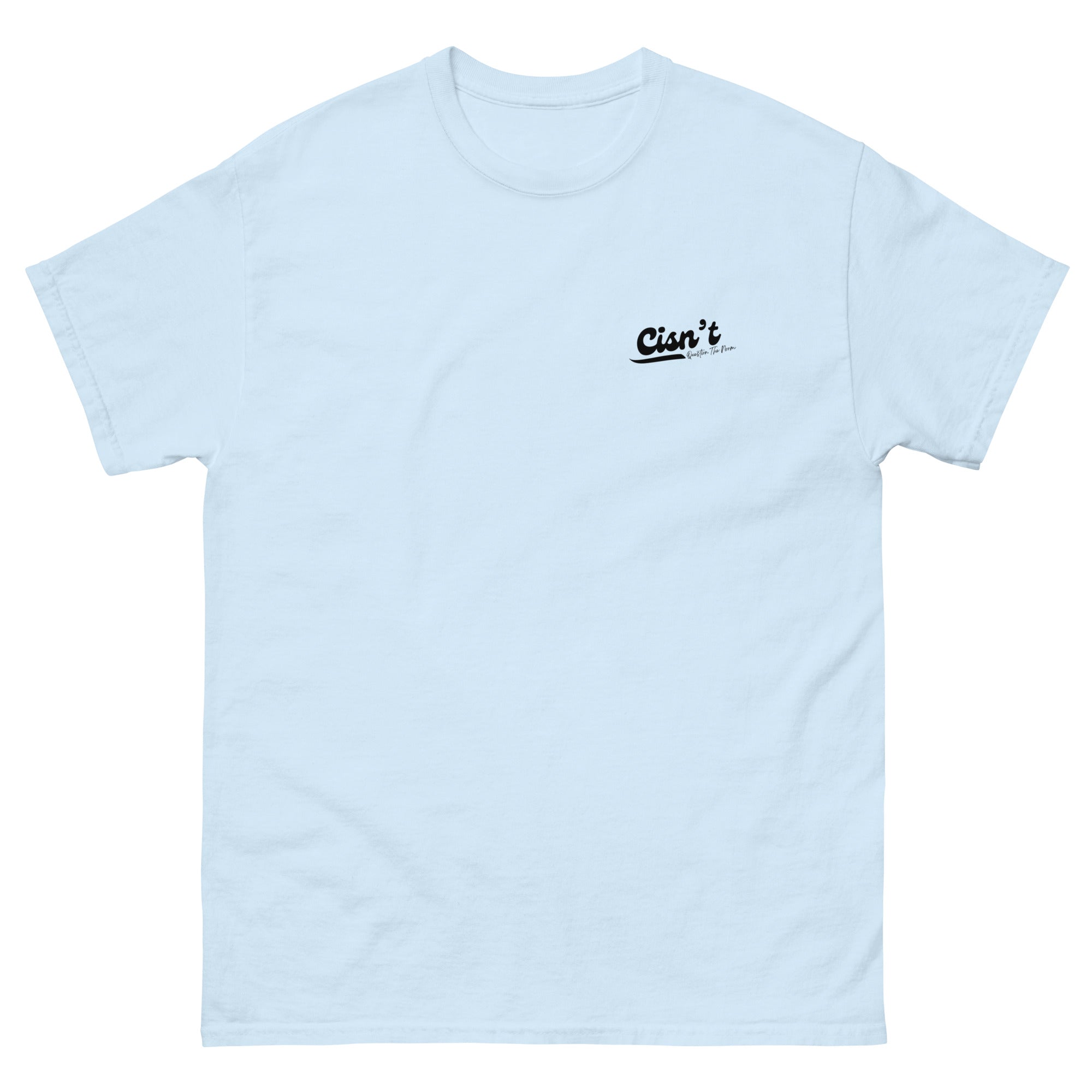 Cisn't Question the Norm premium tee, view 7 — Rose Gold Co