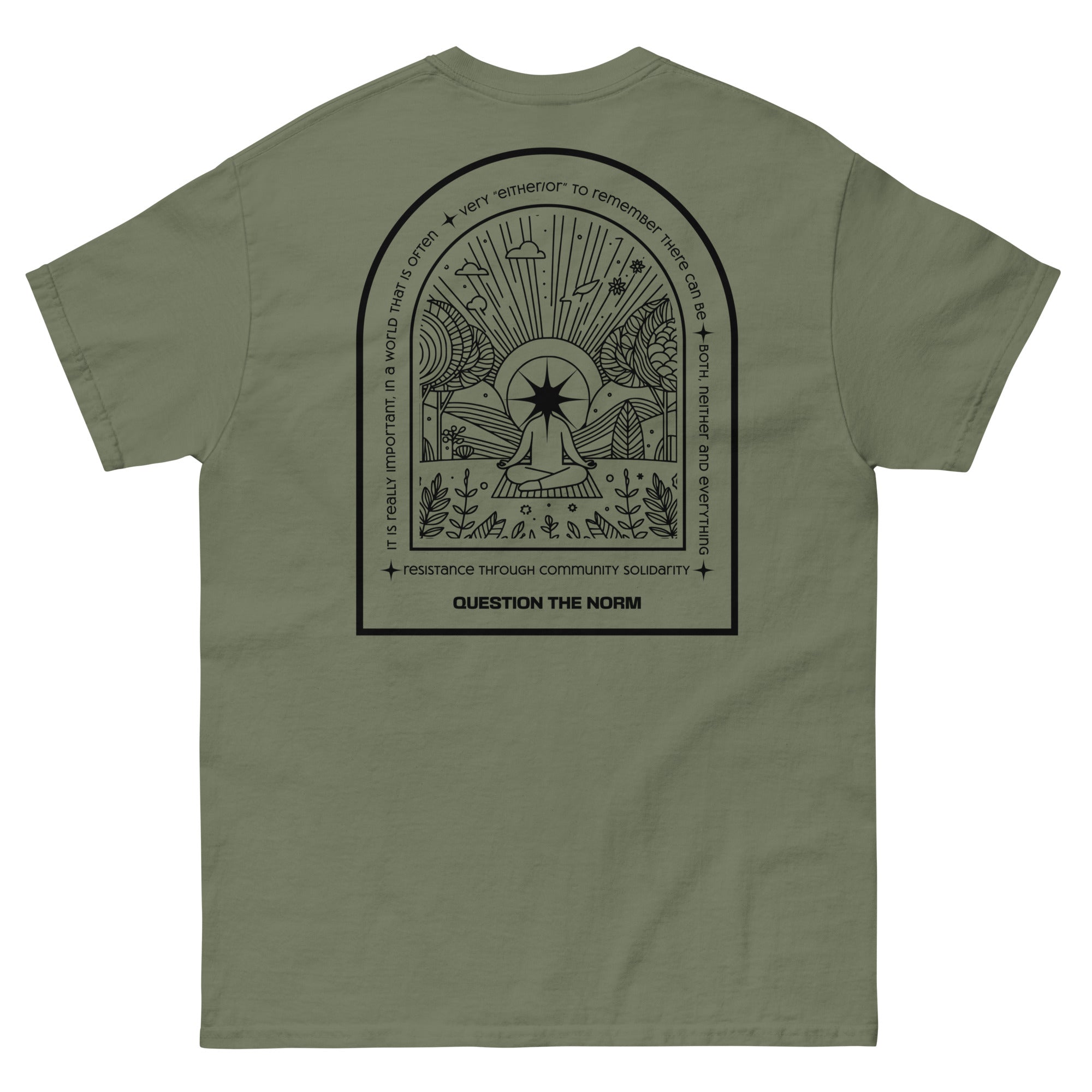 Cisn't Question the Norm premium tee, view 5 — Rose Gold Co