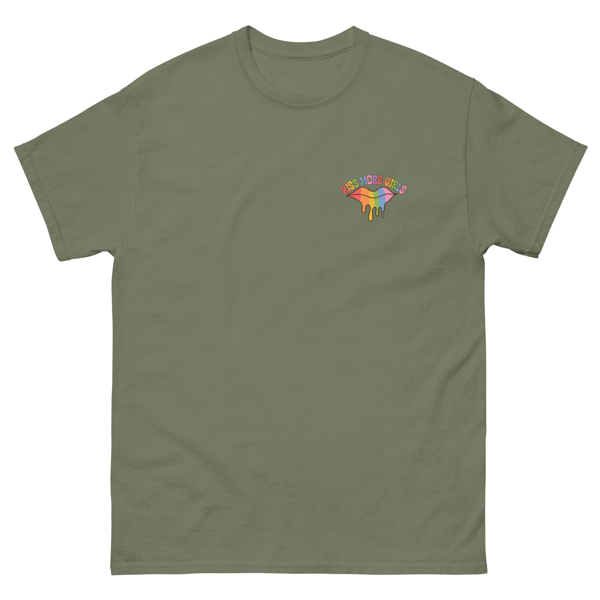 Kiss More Girls graphic tee, view 6 — Rose Gold Co