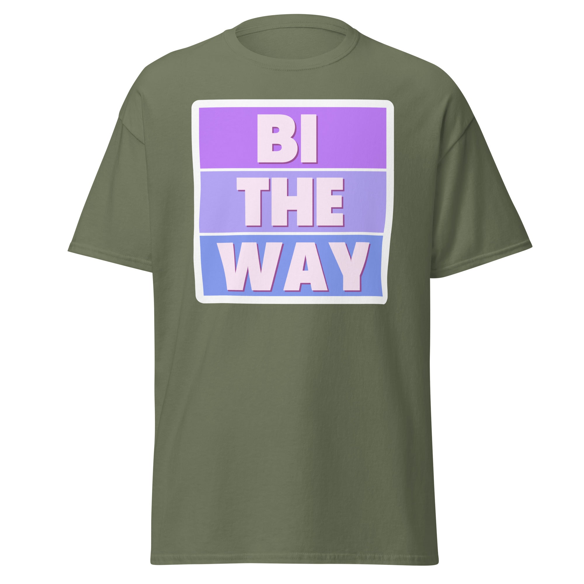 Bi the Way tee, detail view — Rose Gold Co