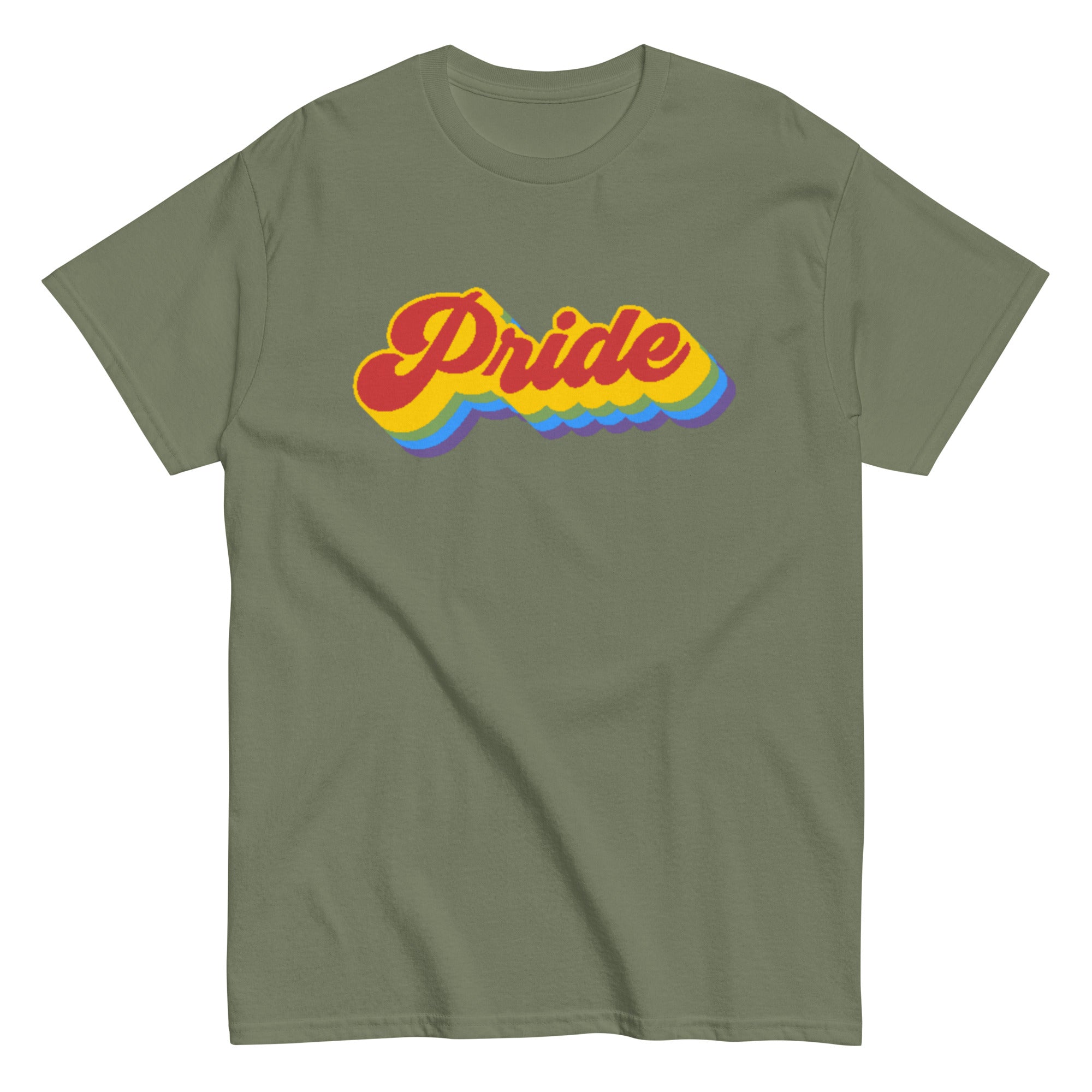Vintage rainbow gay pride retro tee, view 4 — Rose Gold Co