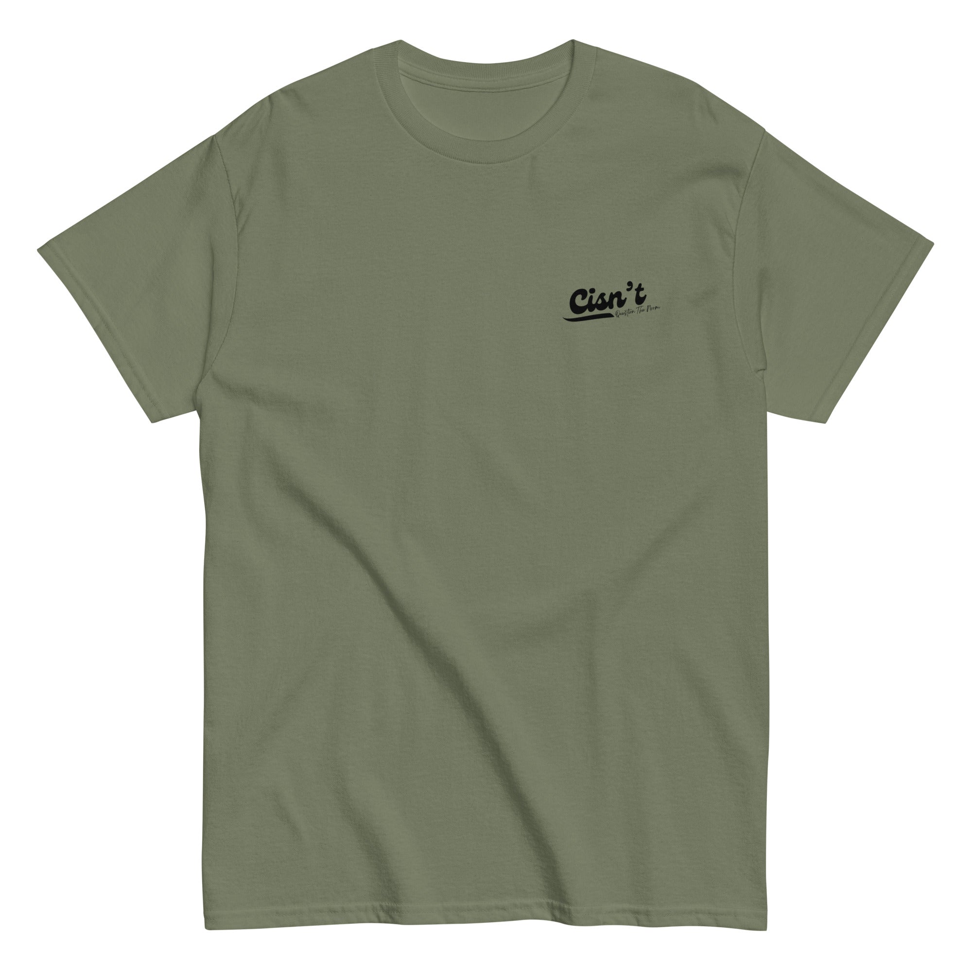 Cisn't Question the Norm premium tee, view 11 — Rose Gold Co