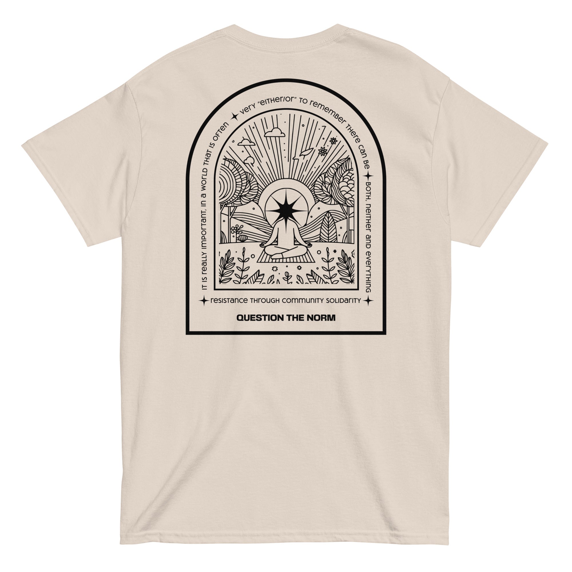 Cisn't Question the Norm premium tee, view 19 — Rose Gold Co