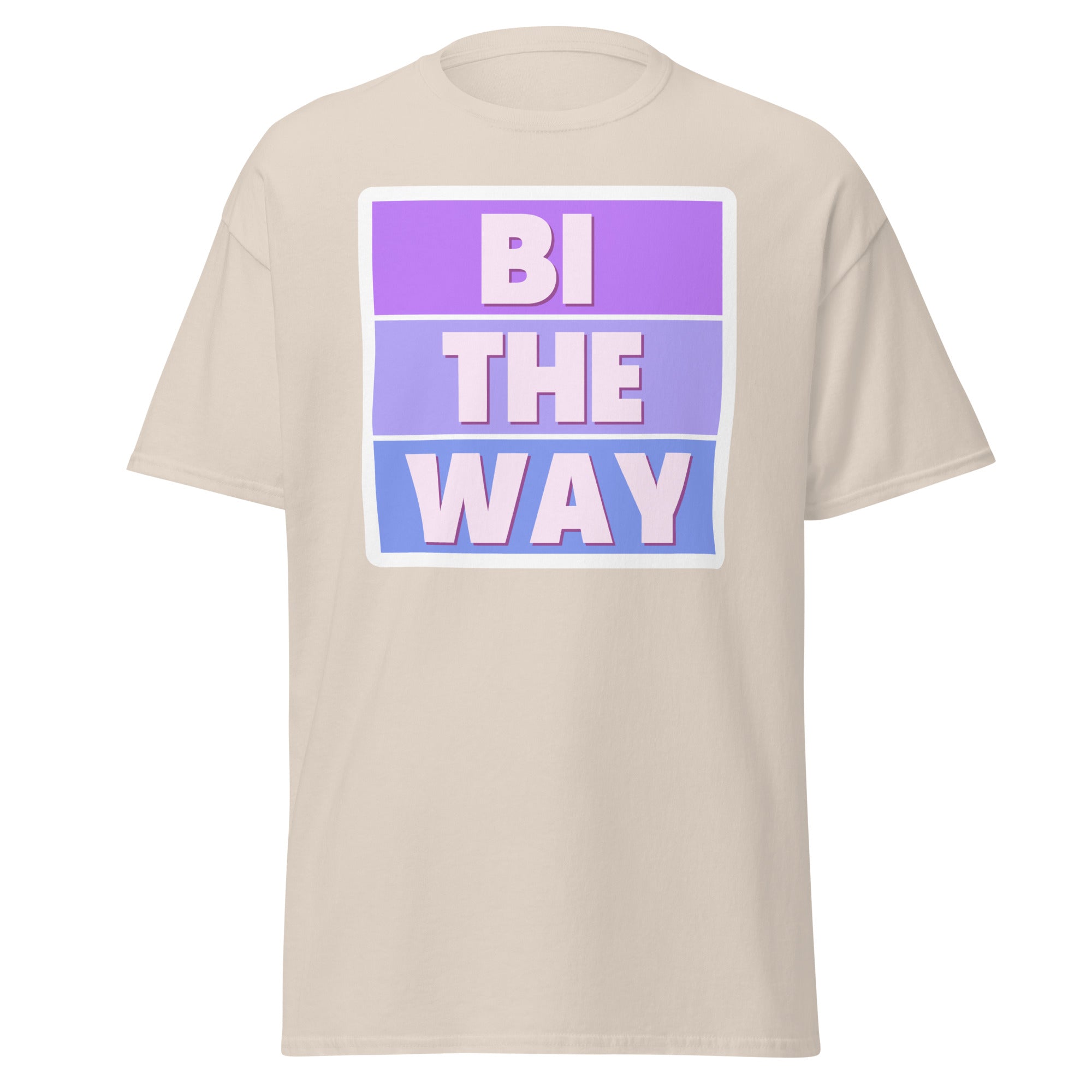 Bi the Way tee, front view — Rose Gold Co
