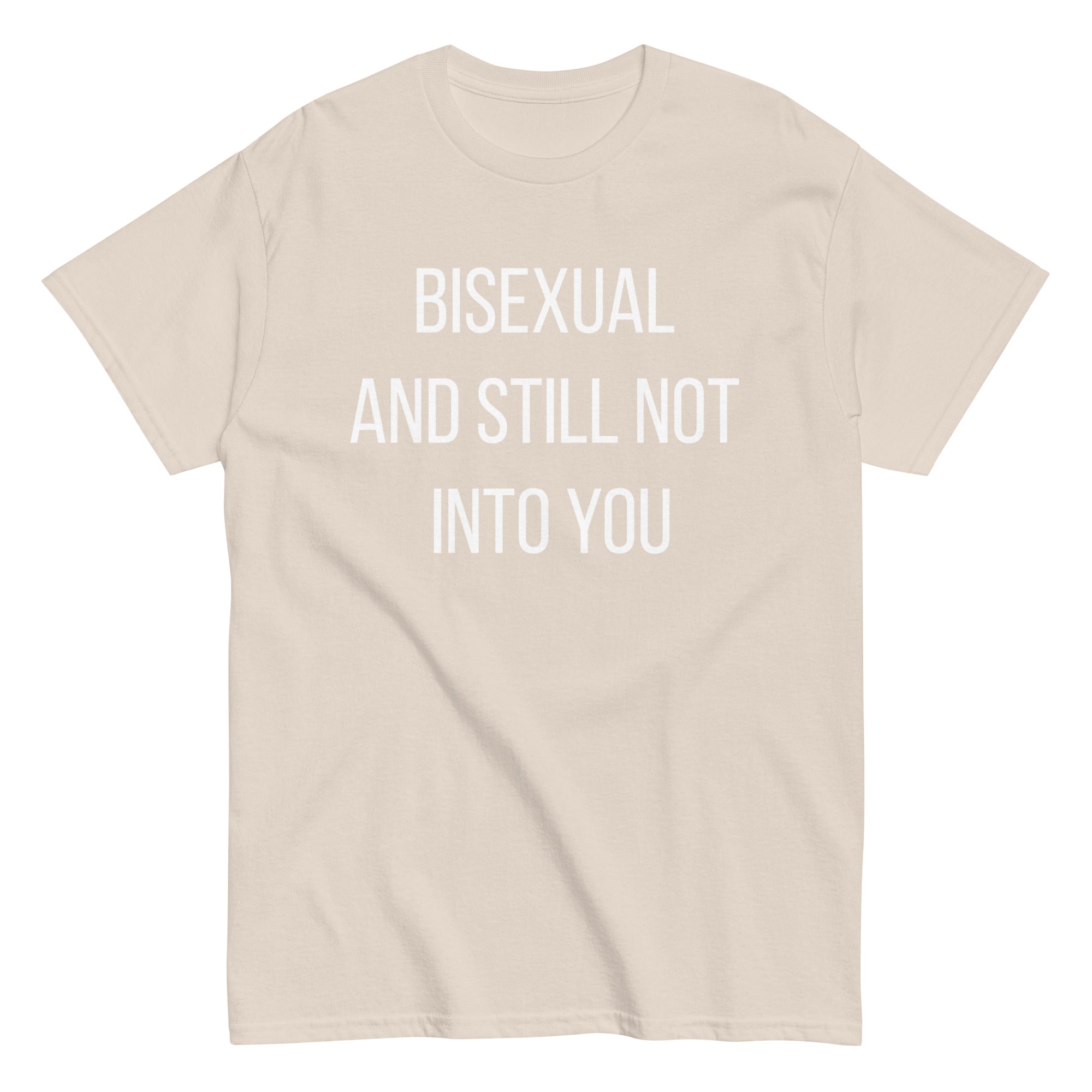 "Big Bisexual Energy" bisexual pride graphic tee, view 3 — Rose Gold Co