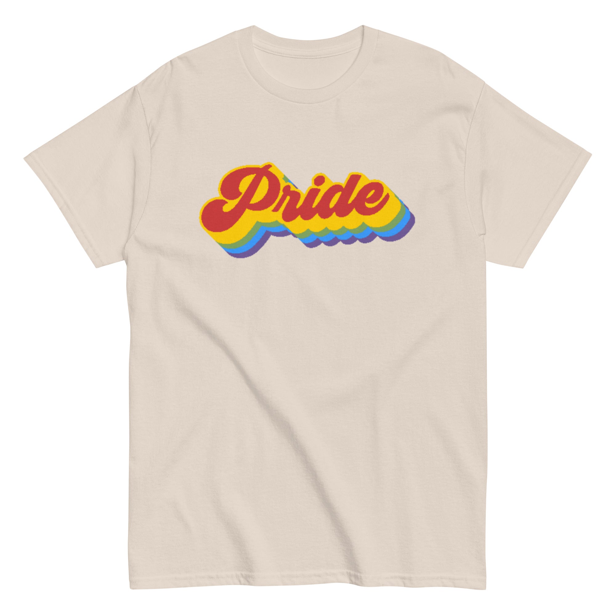 Vintage rainbow gay pride retro tee, view 5 — Rose Gold Co