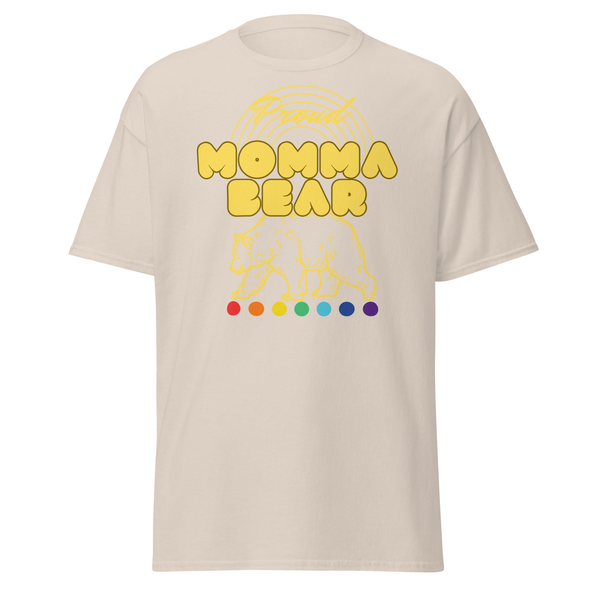 "Proud Mama Bear" LGBT ally support tee, view 7 — Rose Gold Co