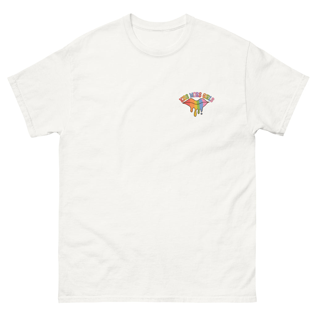 Kiss More Girls graphic tee, view 10 — Rose Gold Co