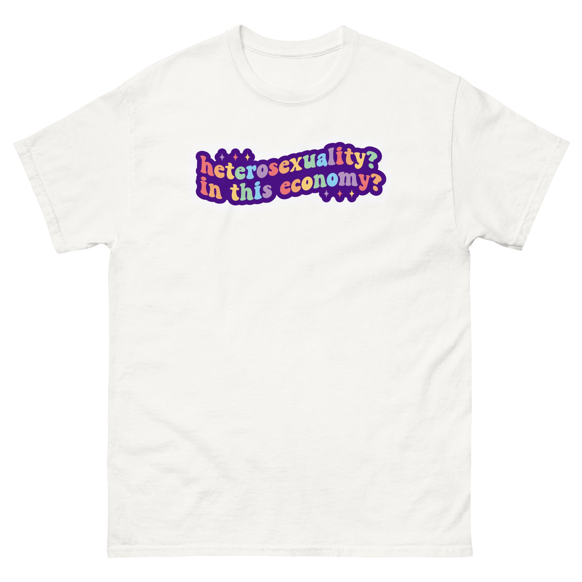 Heterosexuality In This Economy tee, view 5 — Rose Gold Co