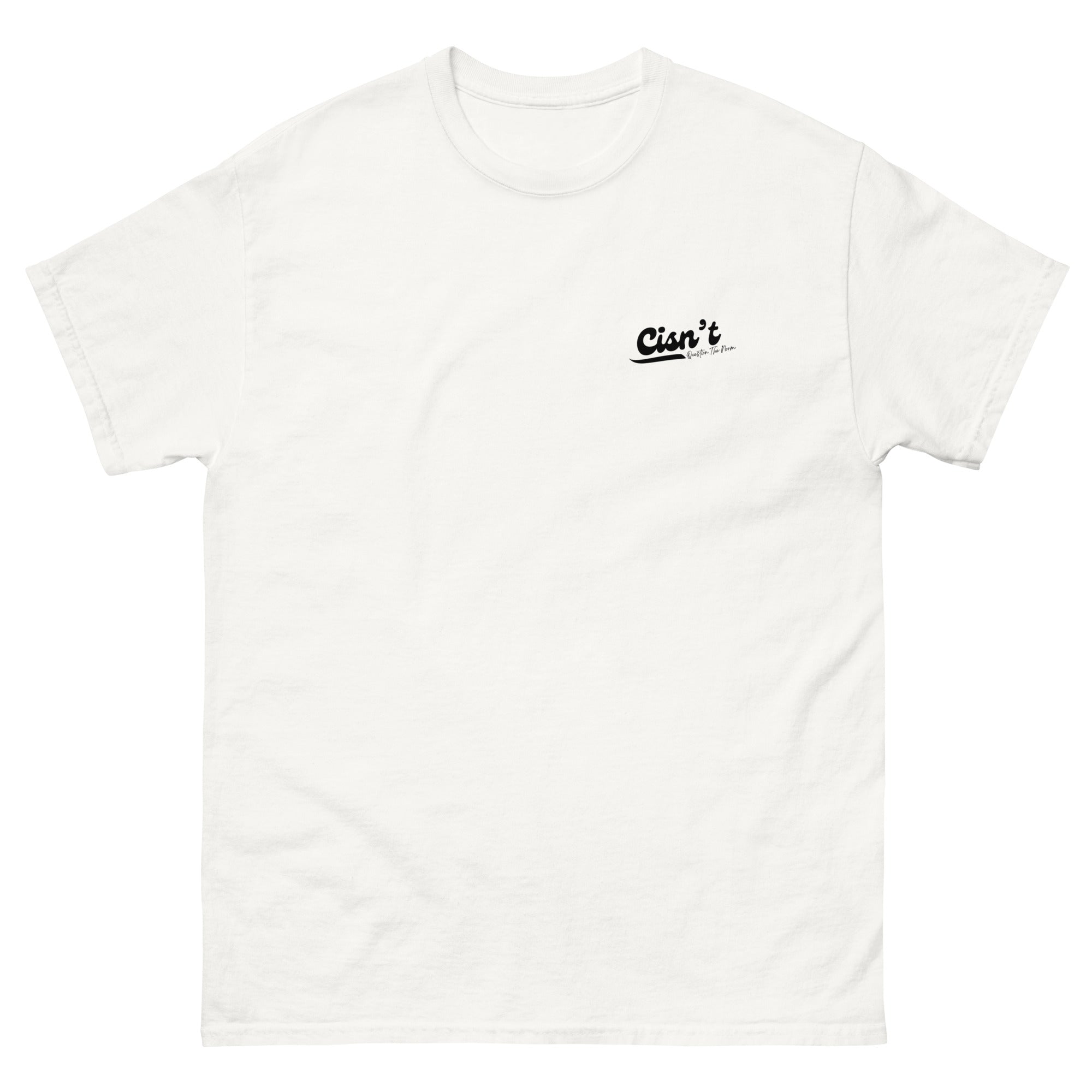 Cisn't Question the Norm premium tee, view 9 — Rose Gold Co