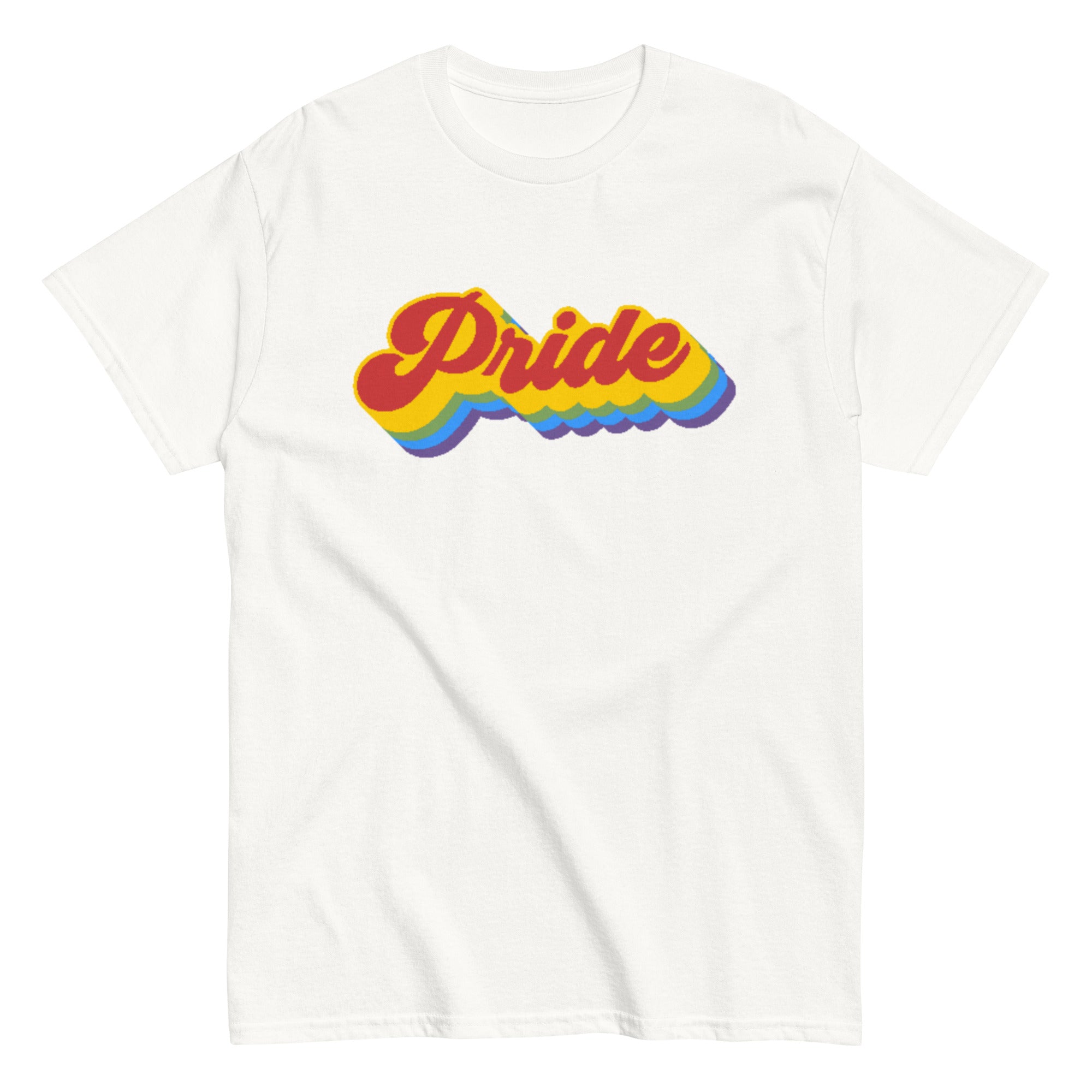 Vintage rainbow gay pride retro tee, view 6 — Rose Gold Co