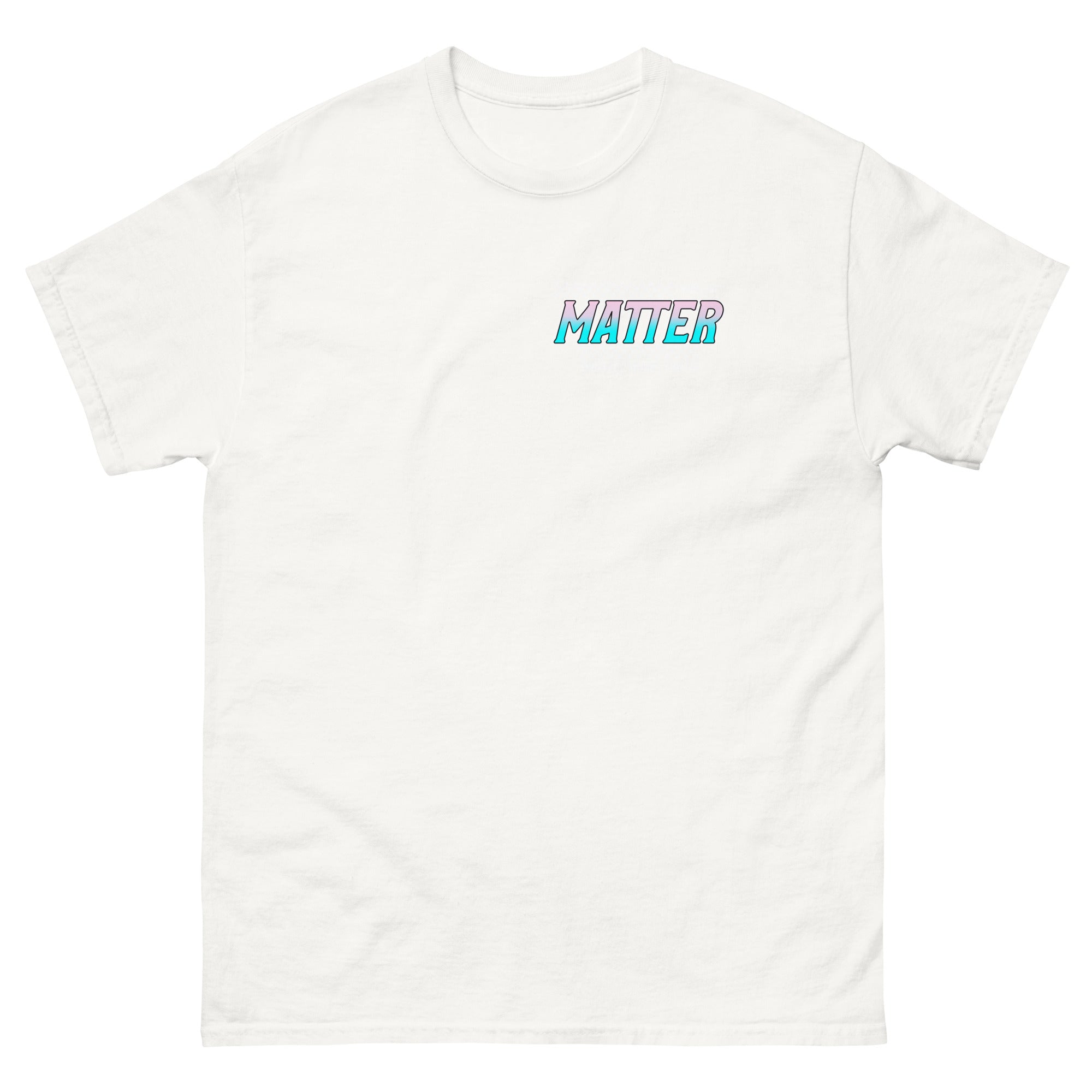 "Trans Lives Matter" racing style tee, view 14 — Rose Gold Co