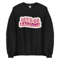 Let's Go Lesbians crewneck sweatshirt, view 8 — Rose Gold Co