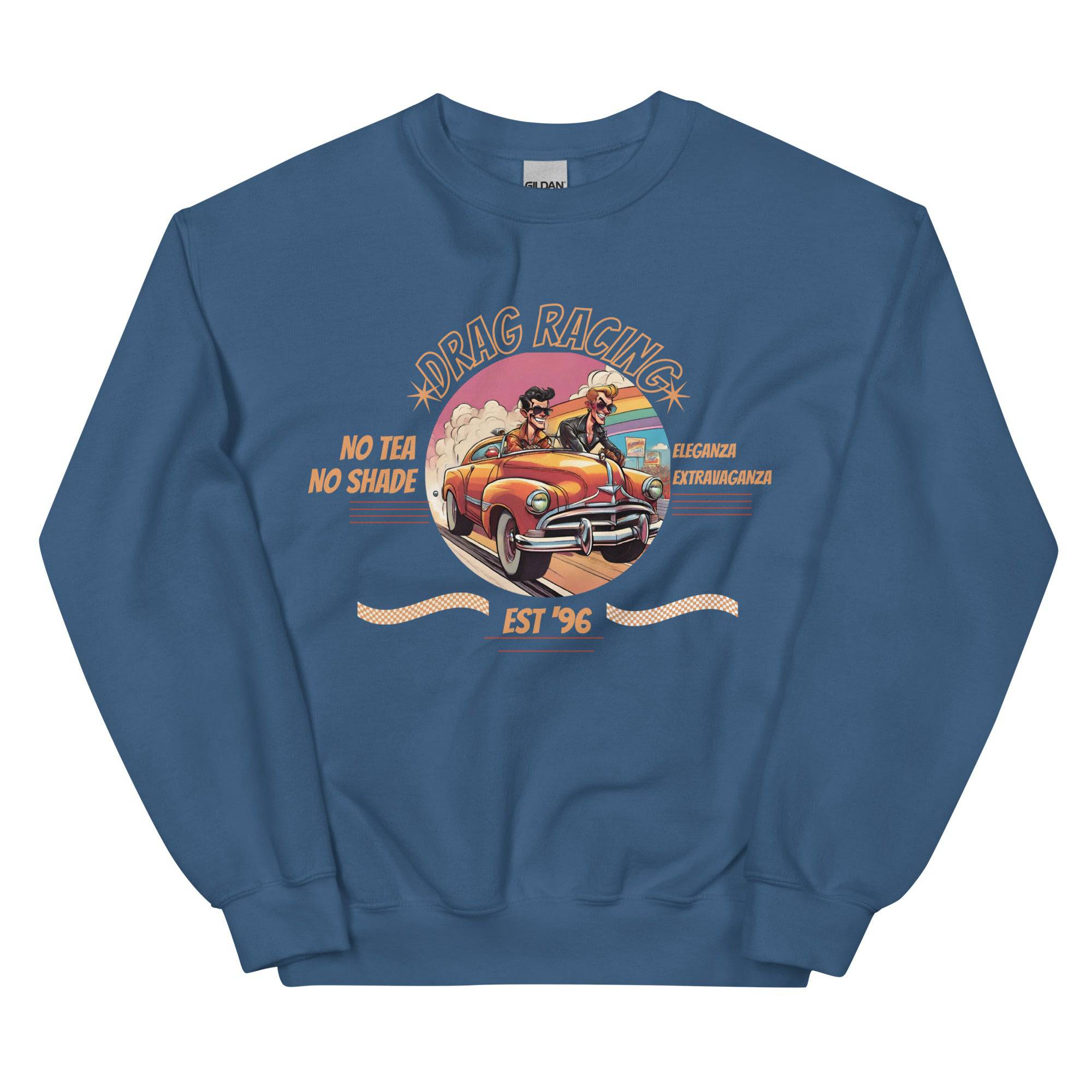 Drag Racing Drag Queens sweatshirt, view 4 — Rose Gold Co