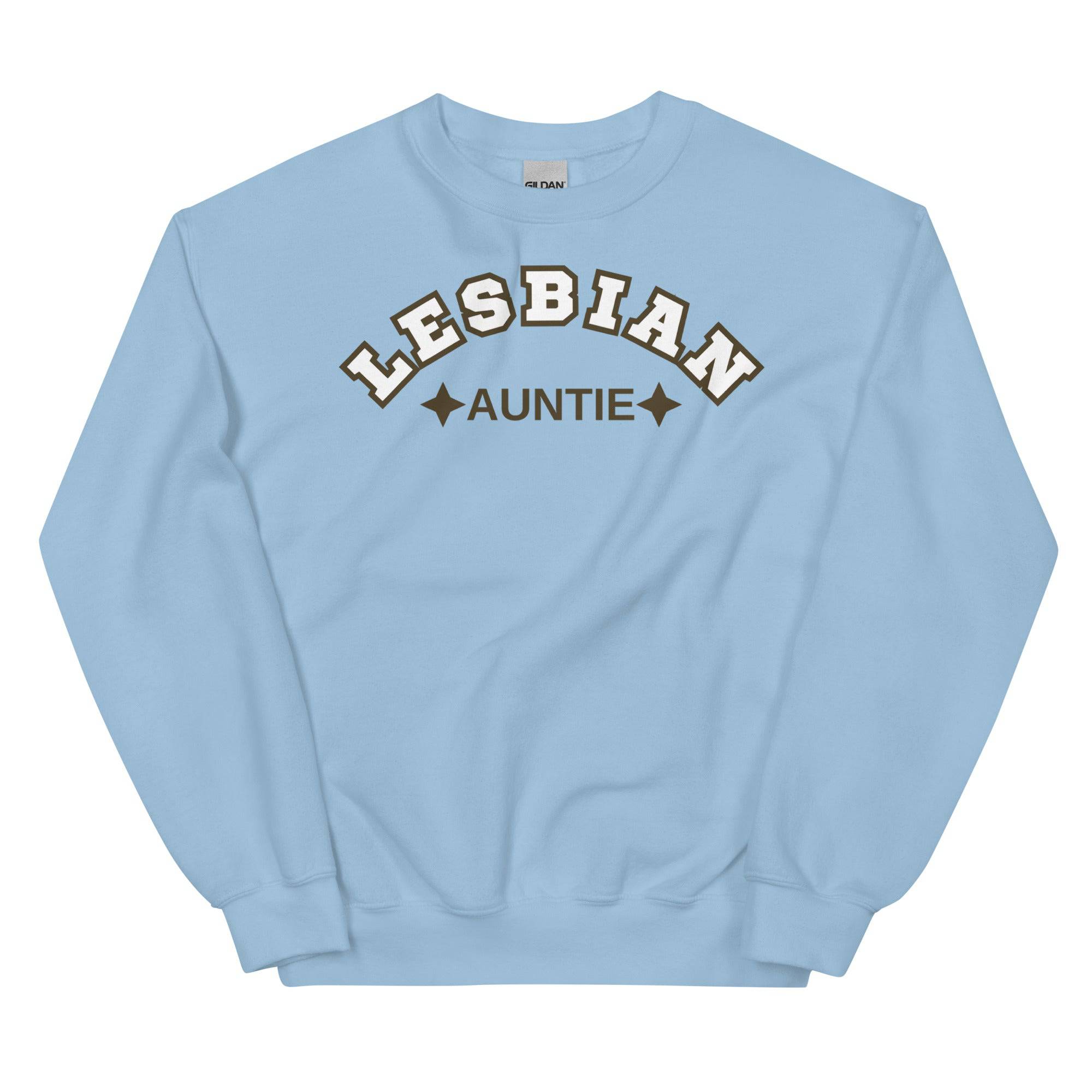 Lesbian Auntie sweatshirt, view 4 — Rose Gold Co