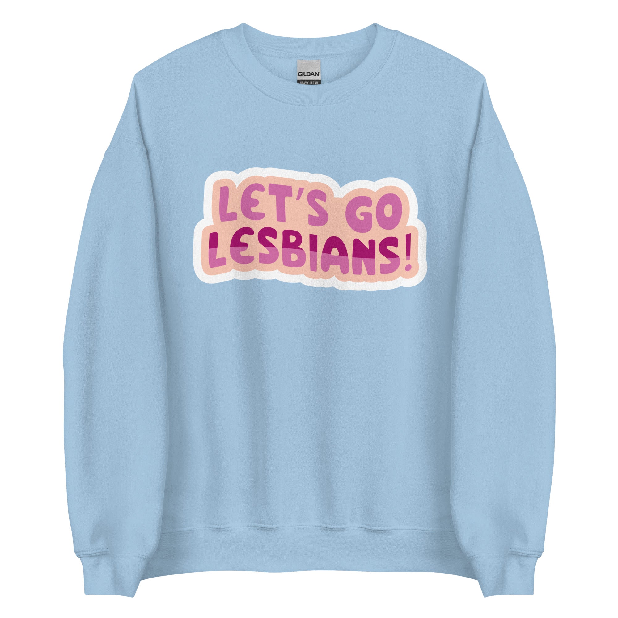 Let's Go Lesbians crewneck sweatshirt, view 10 — Rose Gold Co