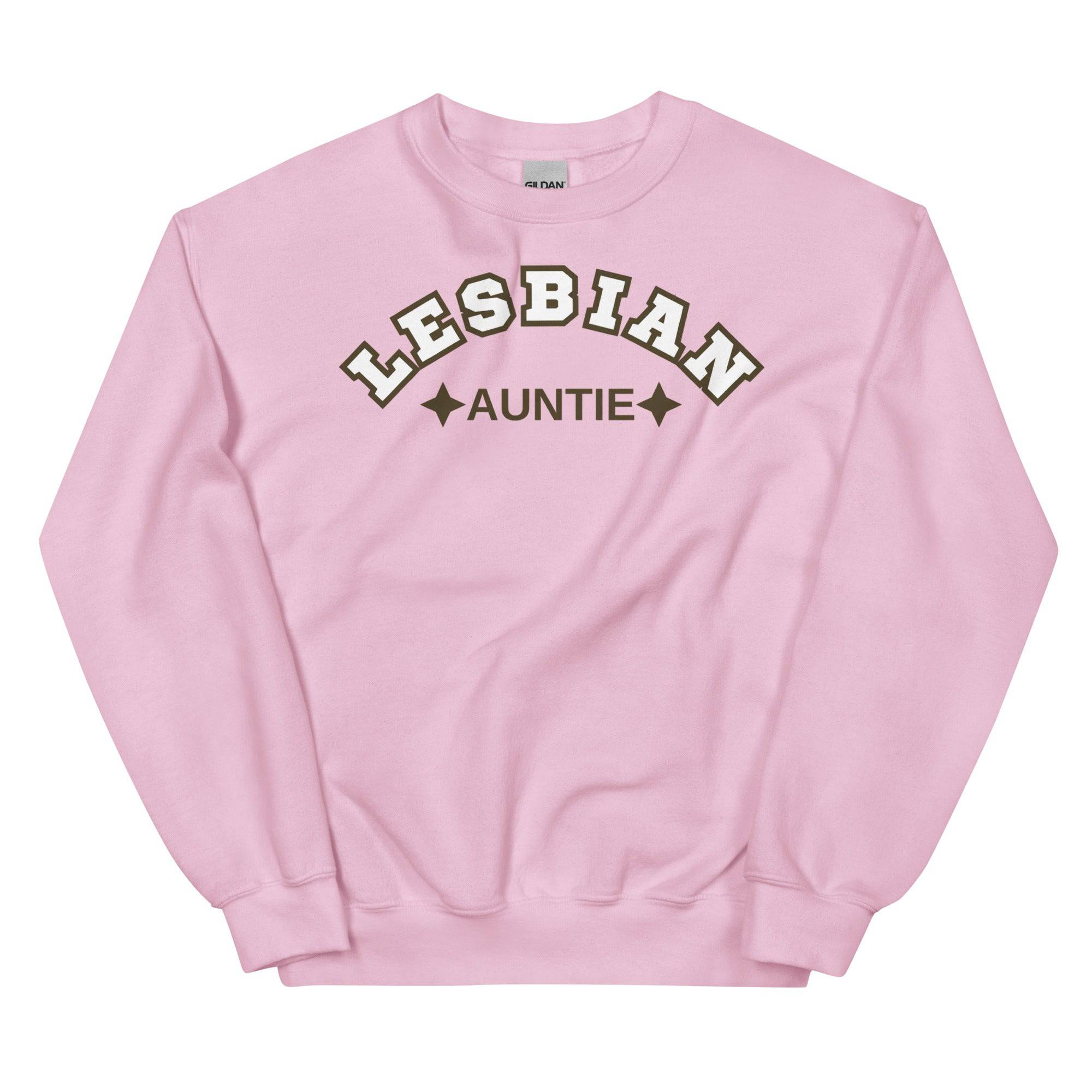 Lesbian Auntie sweatshirt, view 6 — Rose Gold Co