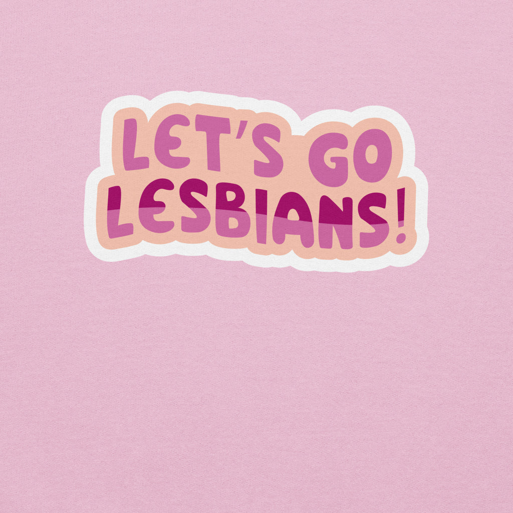 Let's Go Lesbians crewneck sweatshirt, view 7 — Rose Gold Co