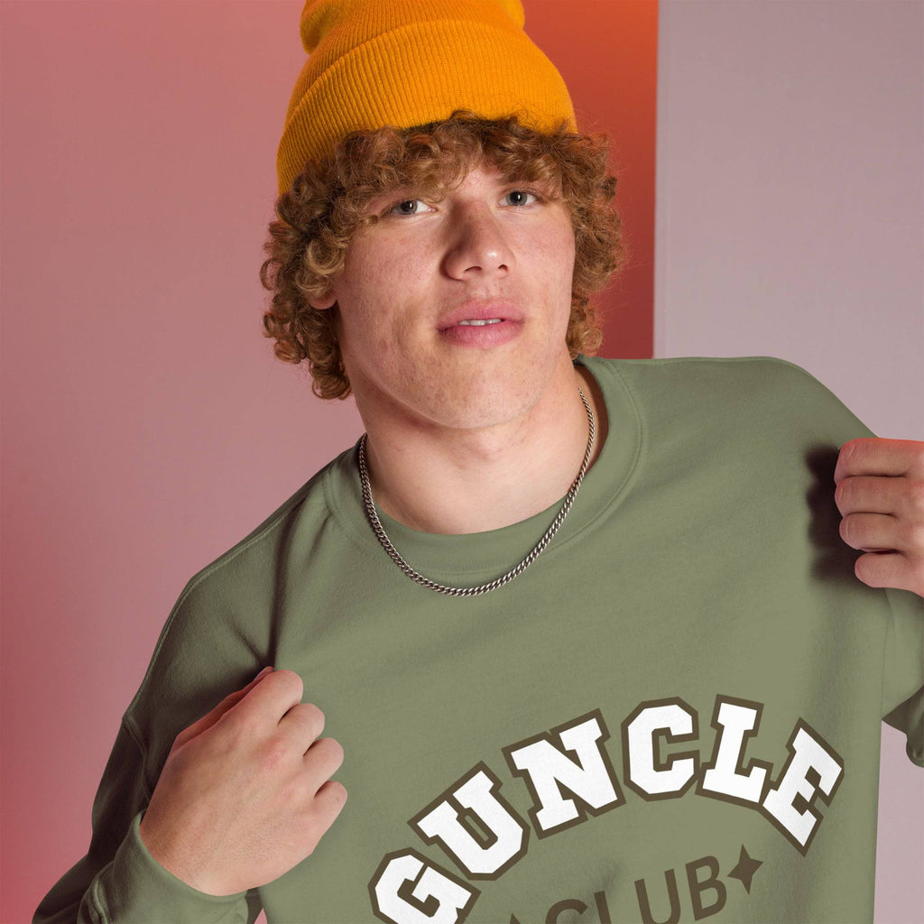 Guncle Gay Uncle Club sweatshirt, view 3 — Rose Gold Co