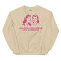 All The Cool Girls Are Lesbian sweatshirt, view 3 — Rose Gold Co