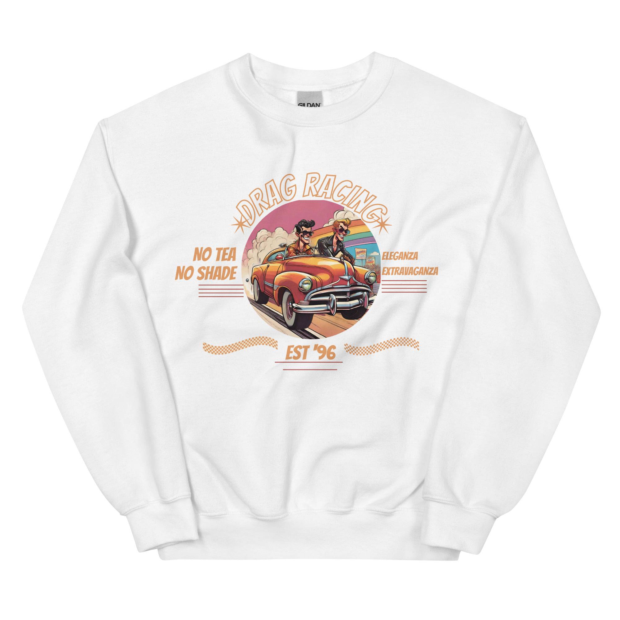 Drag Racing Drag Queens sweatshirt, view 6 — Rose Gold Co
