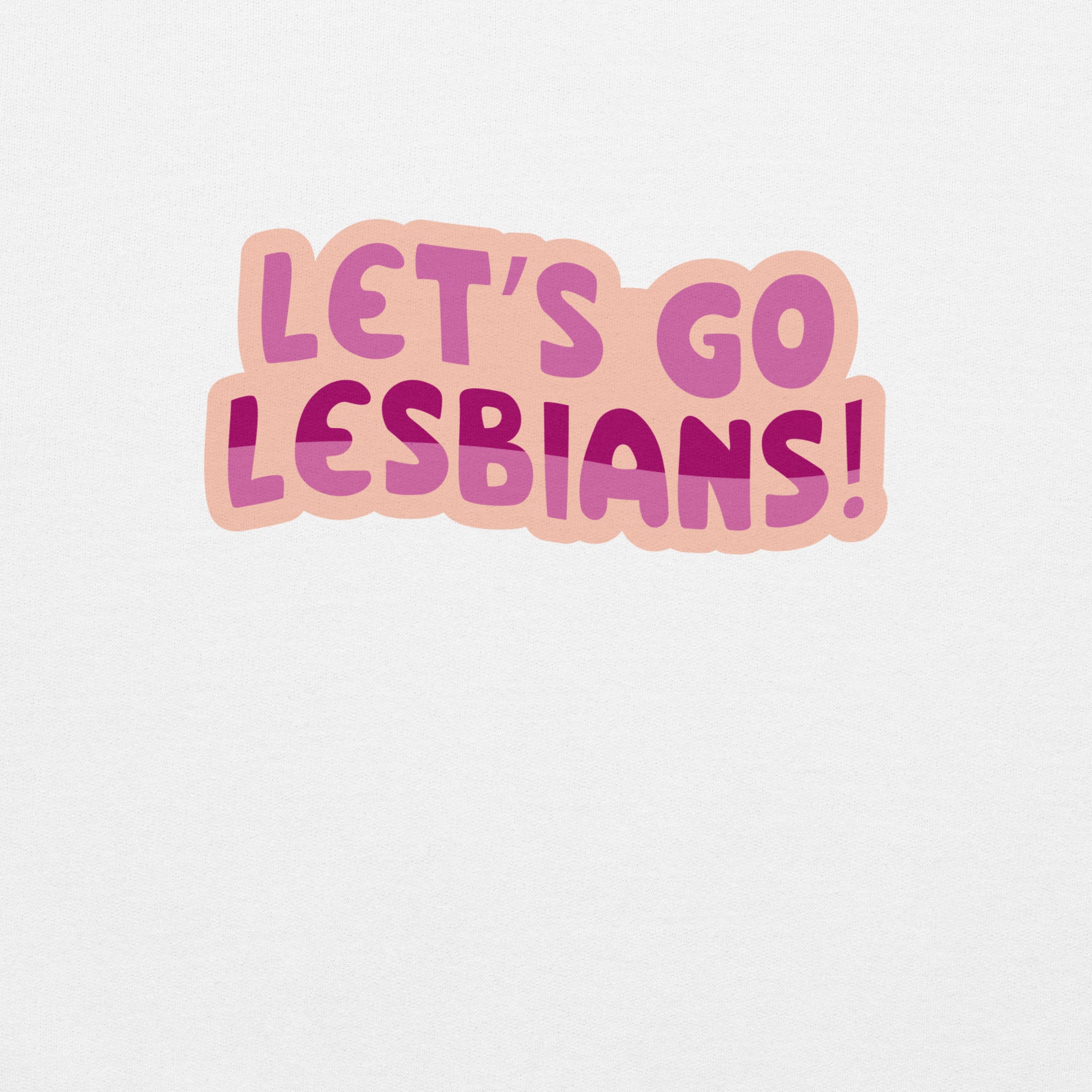 Let's Go Lesbians crewneck sweatshirt, view 6 — Rose Gold Co