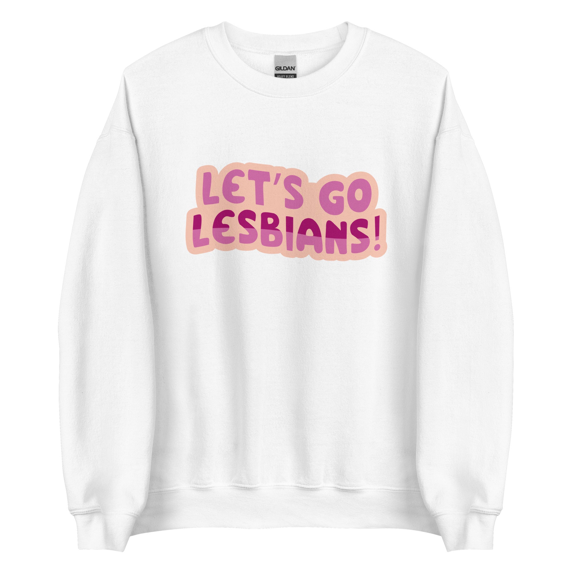Let's Go Lesbians crewneck sweatshirt, view 12 — Rose Gold Co
