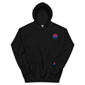Melting bisexual pride flag premium hoodie, view 3 — Rose Gold Co