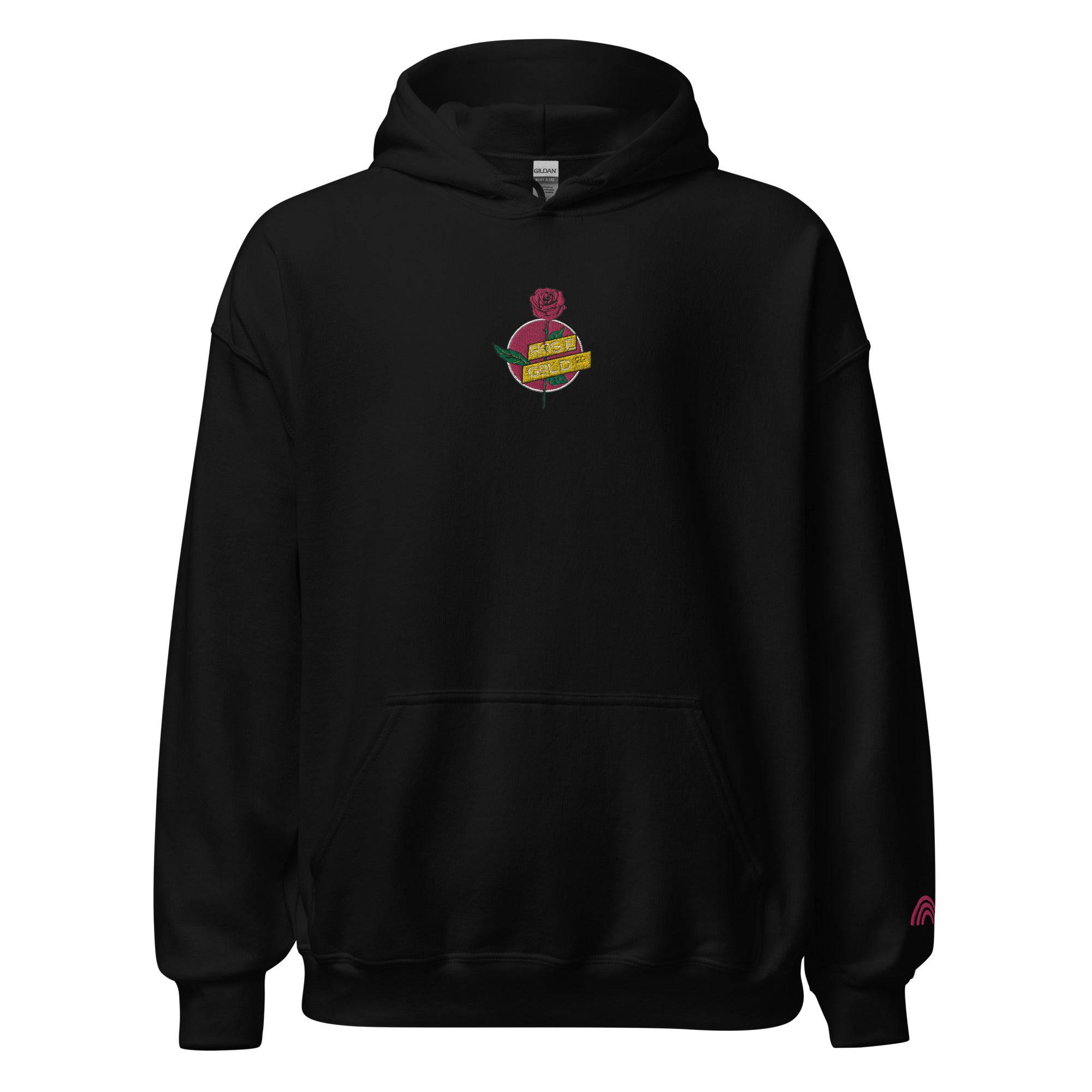 Rose Gold Co. logo hoodie, view 2 — Rose Gold Co