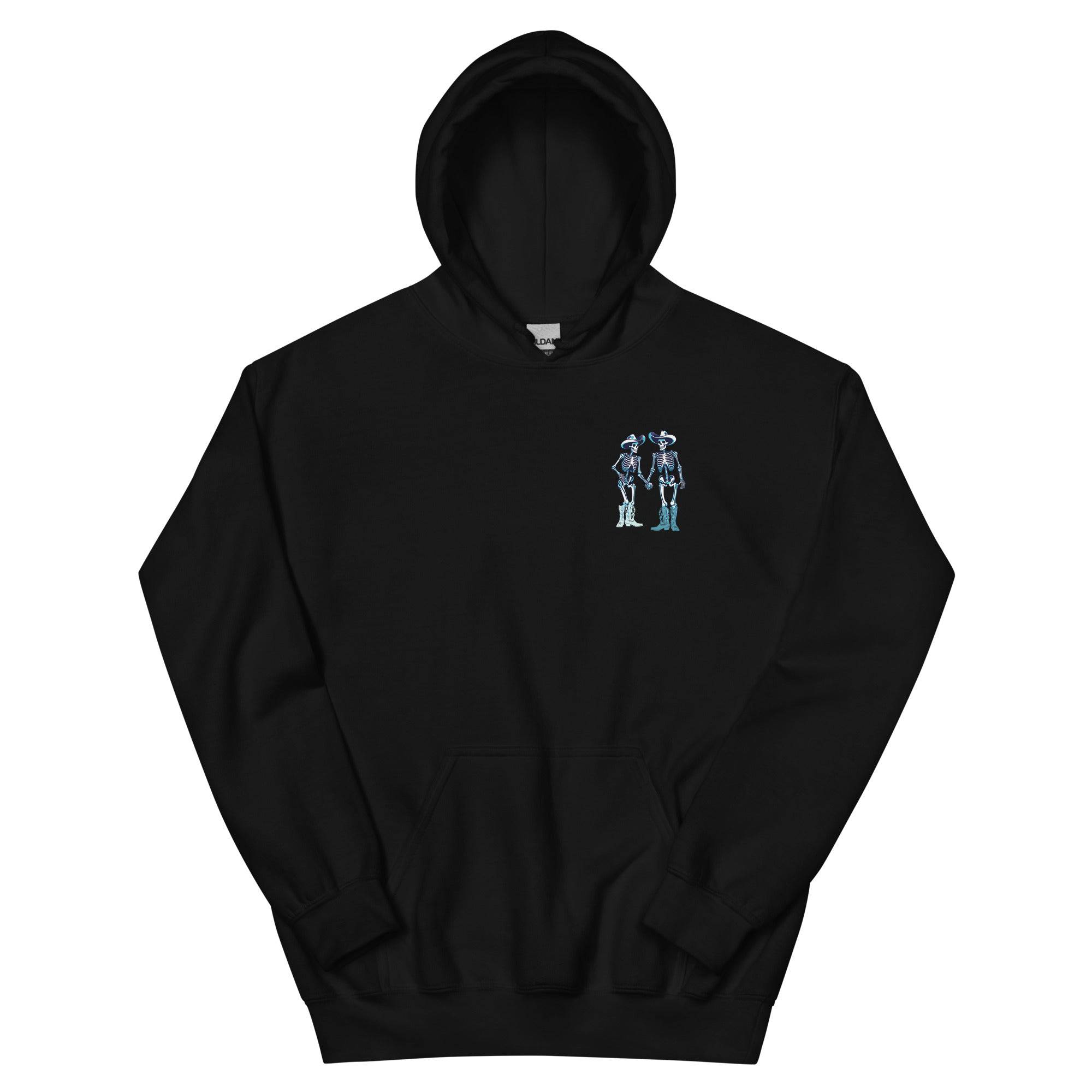 Love Is Love Skeleton hoodie, view 2 — Rose Gold Co