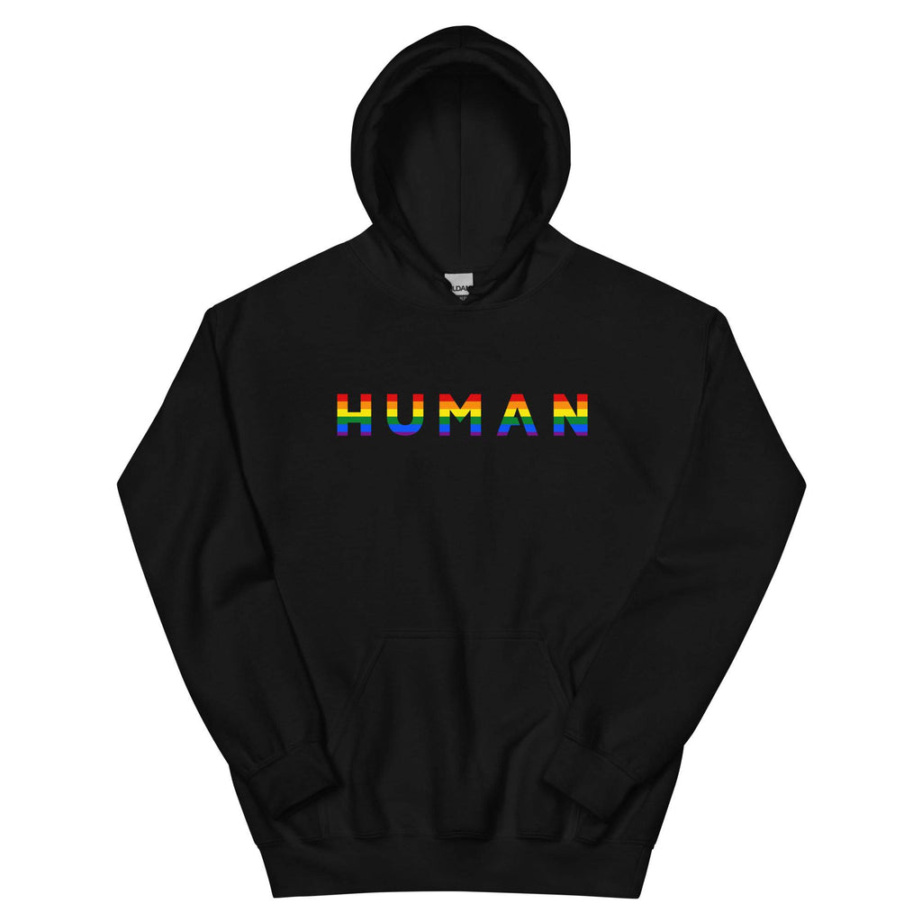Human Rainbow hoodie, view 4 — Rose Gold Co