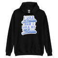 I Like My Men How I Like My Women pride hoodie, black, front view 2 — Rose Gold Co