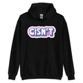 Cisn't pride hoodie, black, front view 2 — Rose Gold Co