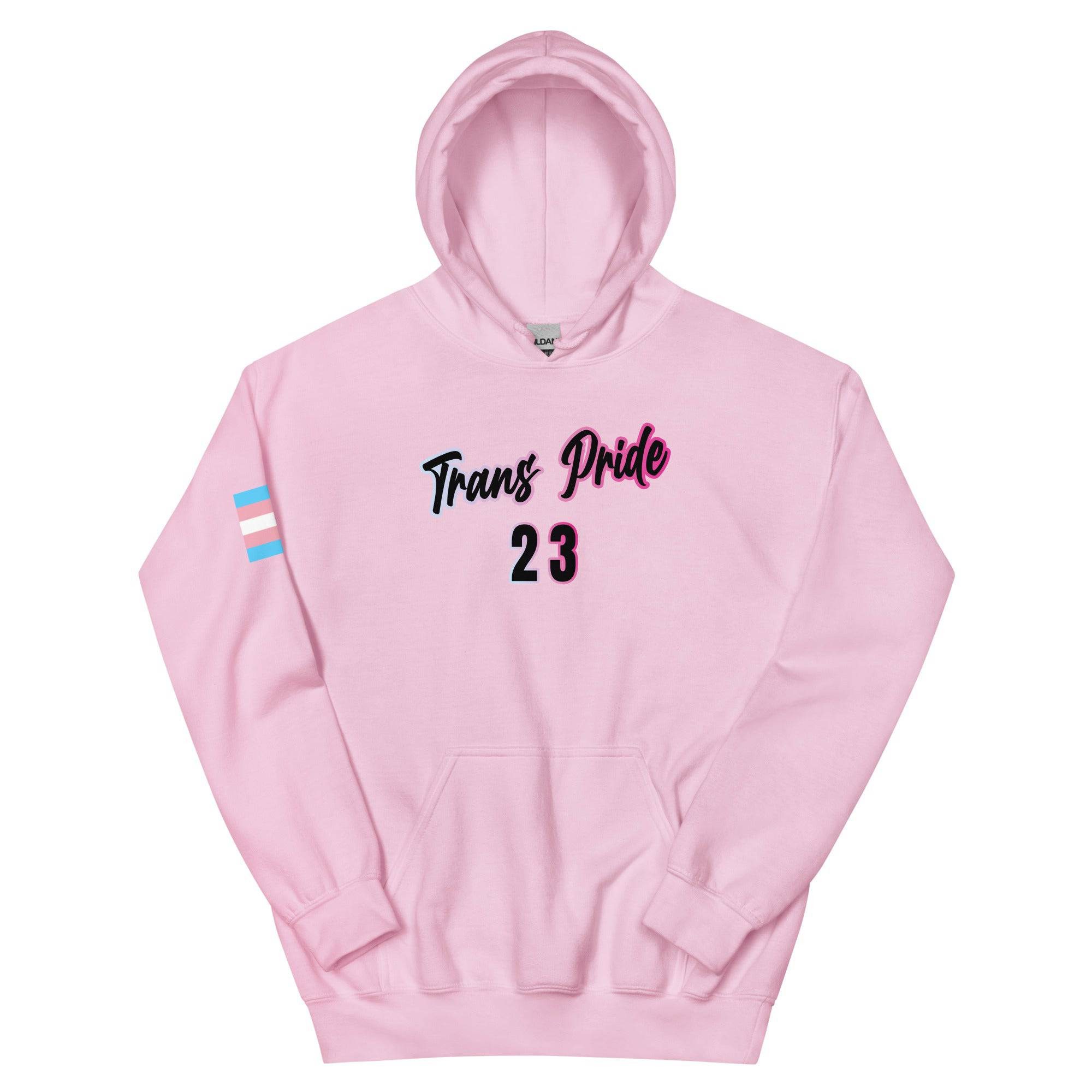 Trans Pride '23 unisex hoodie, view 12 — Rose Gold Co