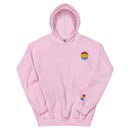 Premium Melting Pansexual Pride Embroidered Hoodie - Rose Gold Co. Shop