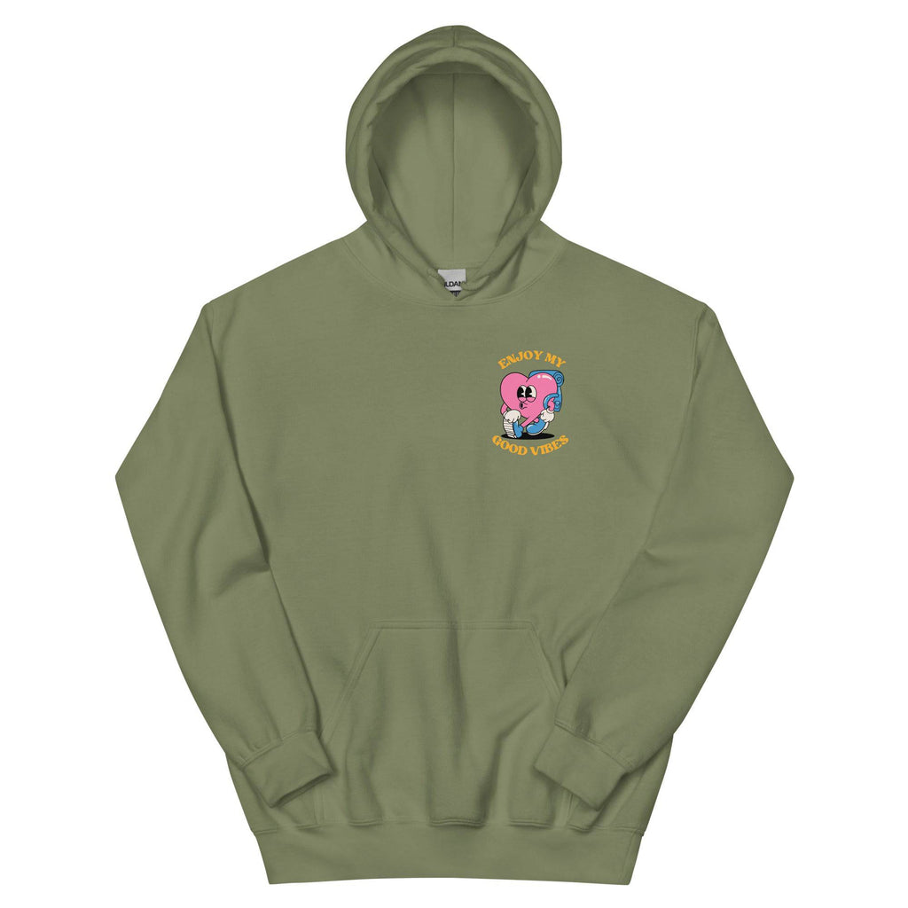 Kissing Girls Living My Best Life hoodie, view 4 — Rose Gold Co