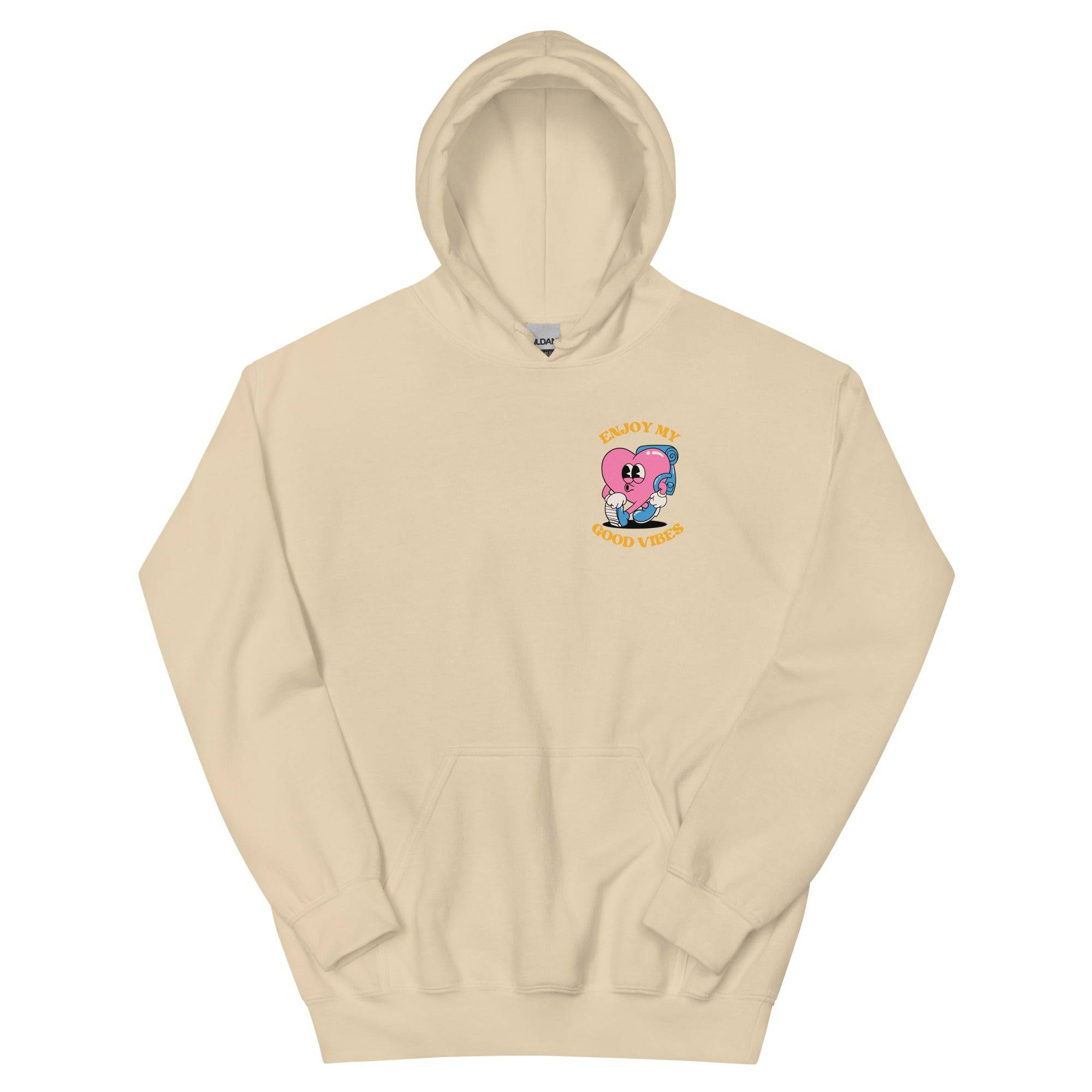 Kissing Girls Living My Best Life hoodie, view 3 — Rose Gold Co