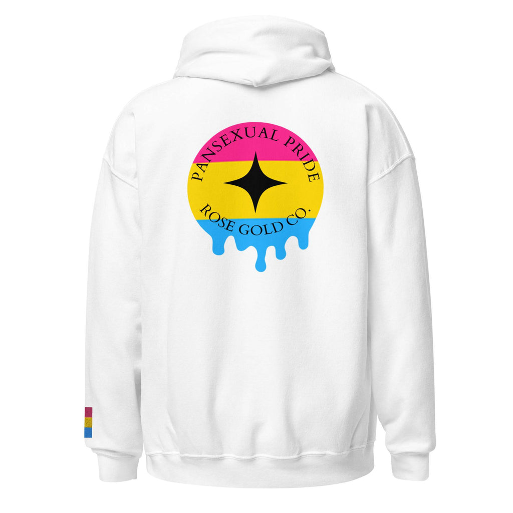 Melting Pansexual Pride embroidered hoodie, view 6 — Rose Gold Co
