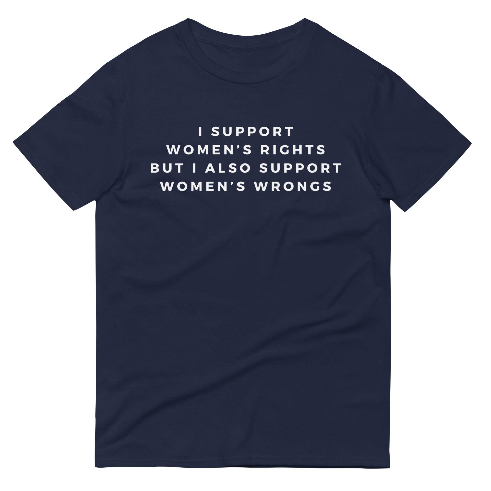 I Support Women's Rights and Women's Wrongs tee, view 3 — Rose Gold Co