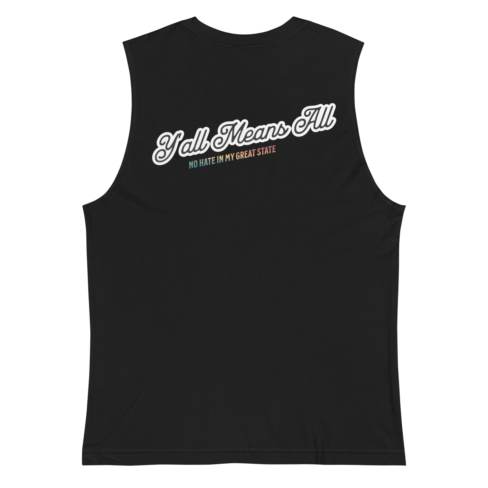 No Hate In My Great State tank top, view 5 — Rose Gold Co