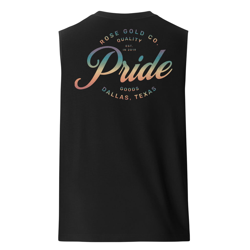 Pride 21 Respect My Pronouns tank top, view 6 — Rose Gold Co