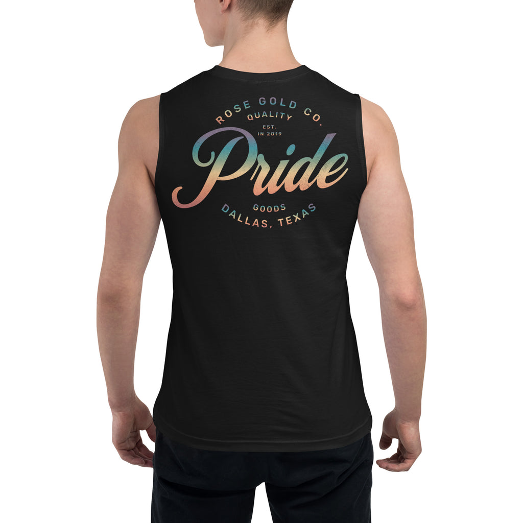 Pride 21 Respect My Pronouns tank top, view 8 — Rose Gold Co