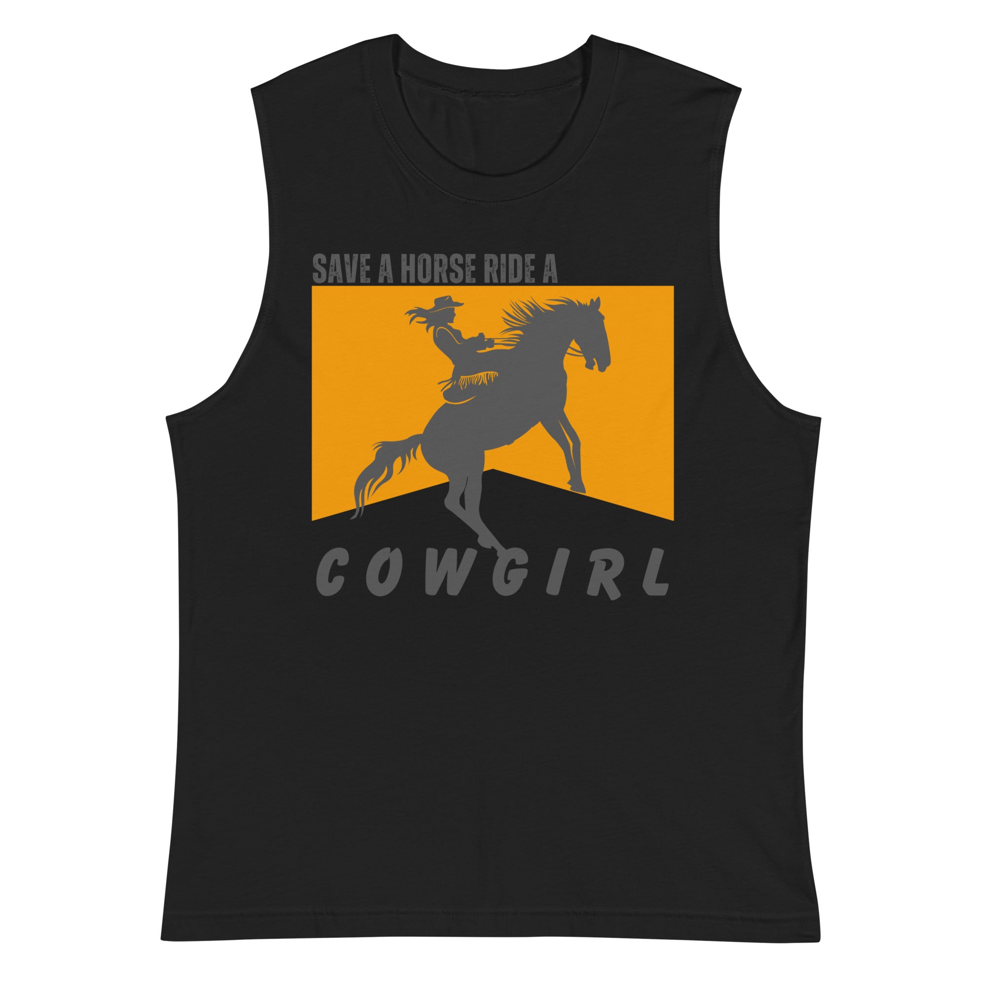 Save A Horse Ride A Cowgirl tank top, view 7 — Rose Gold Co